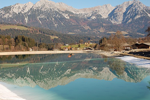 Neuer Schnei-, Bade und Saunateich in Söll