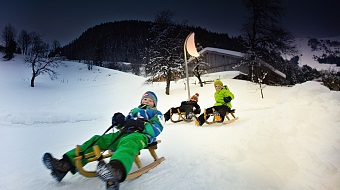 Moon toboggan run