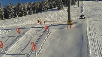 Il percorso con cronometraggio della velocità a Brixen