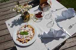 Kirsch-Kaiserschmarrn på Gründlalm