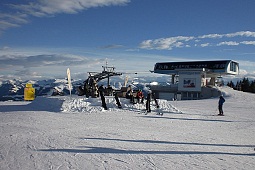 La zona de relax «Eibergtreff» de SkiWelt Scheffau